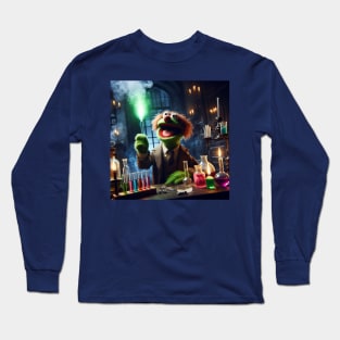 Mad scientist puppet Long Sleeve T-Shirt